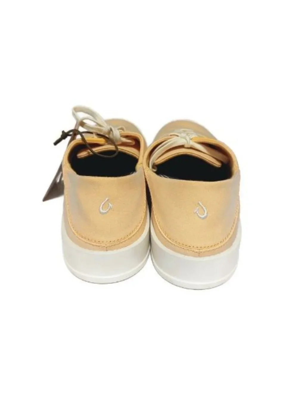 Olukai Tradewind Shoes Mens 12 Casual Lace Up Boat Beach Sneakers Solar Glow